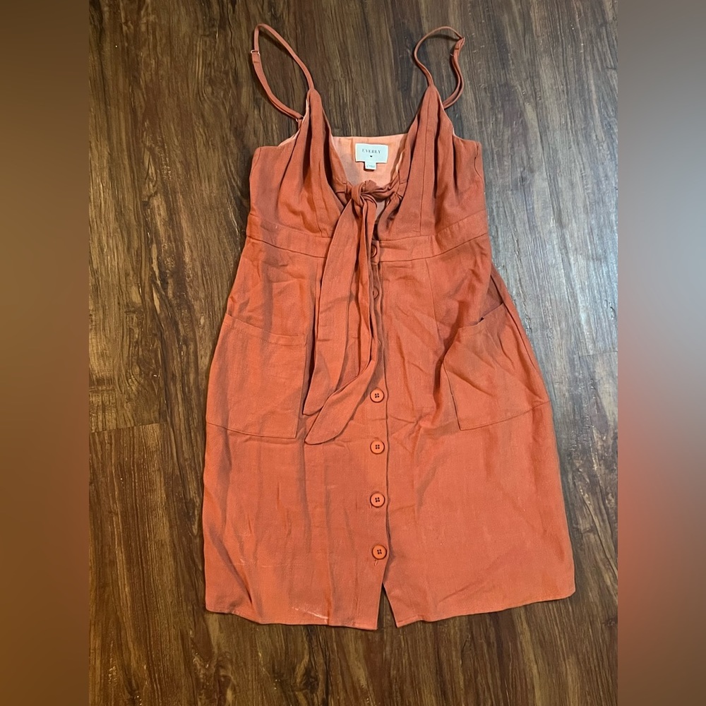 Burnt Orange Everly Dress